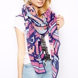 ASOS Geo-Tribal Woven Scarf Wrap